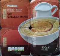 Natillas con galleta