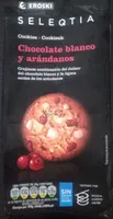 Seleqtia, cookies de chocolate blanco y arándanos