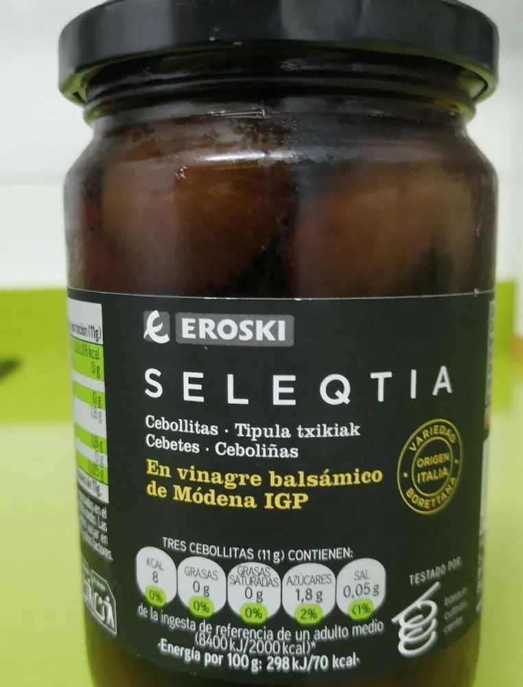 Cebolletas en vinagre balsámico de Módena
