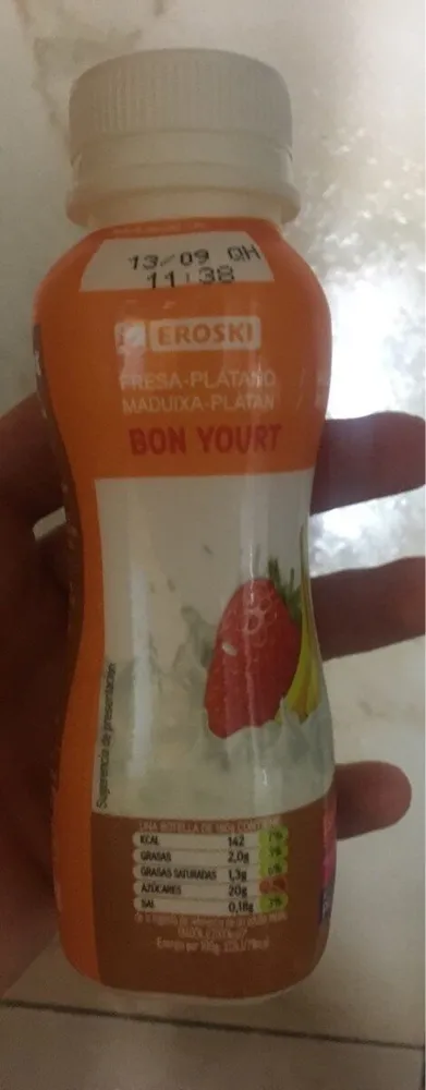 Bon yogurt fresa platano
