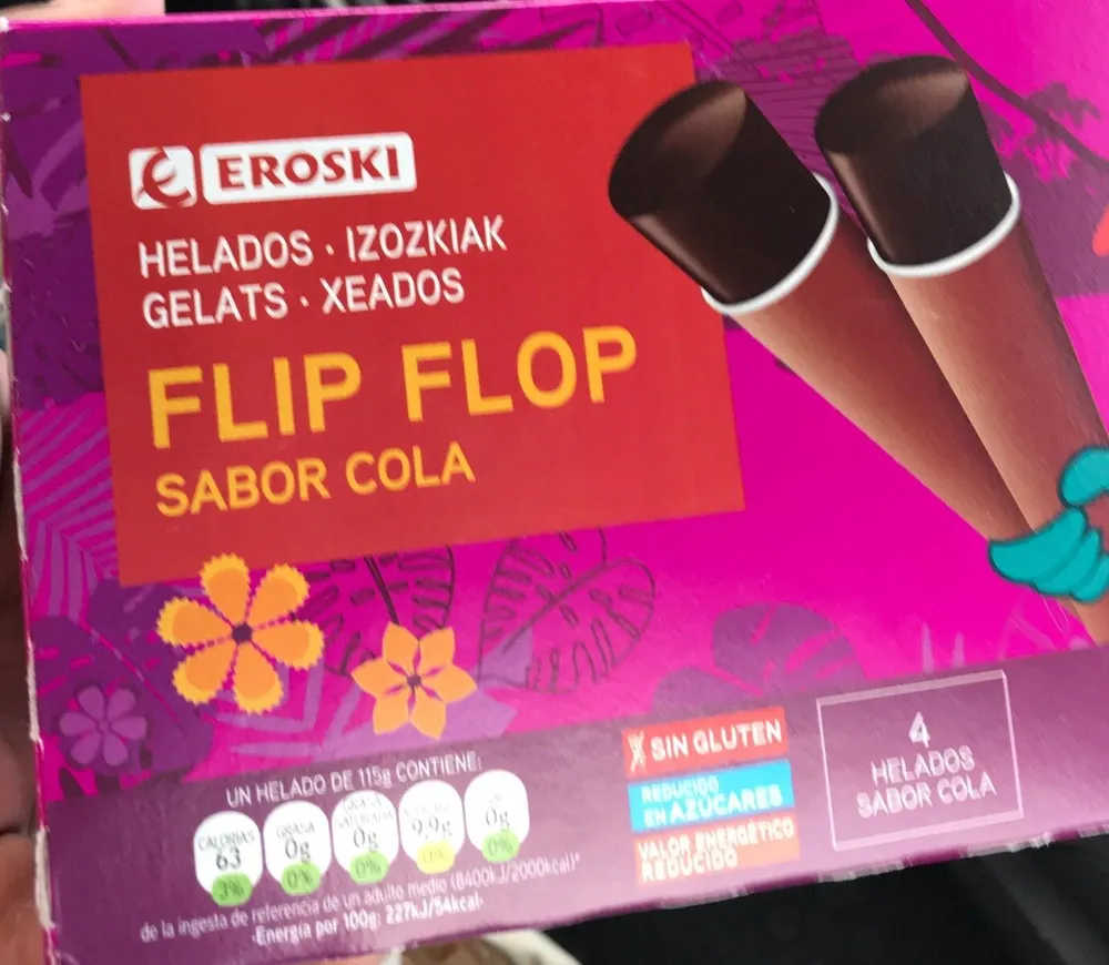 Flip flop sabor cola