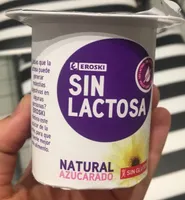 Yogur natural azucarado sin lactosa