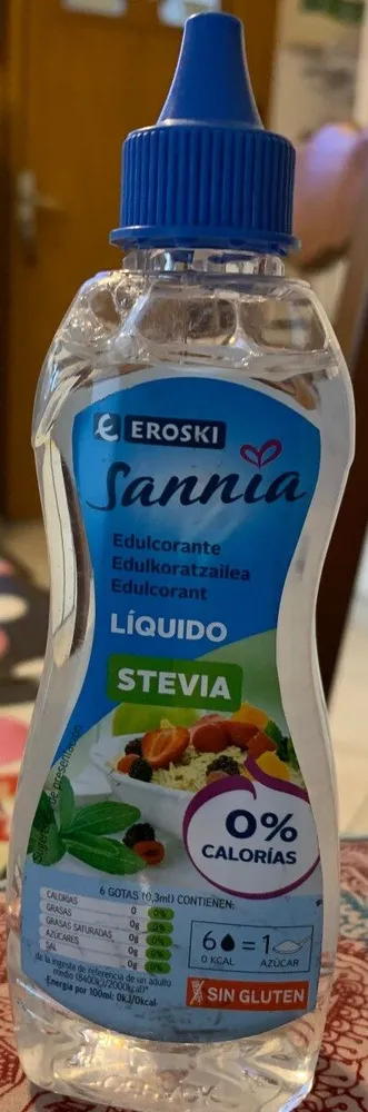 Edulcorante líquido stevia