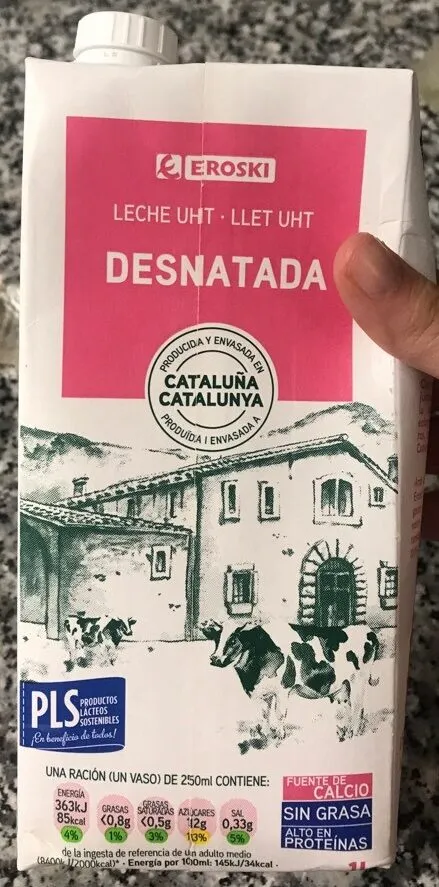 Leche desnatada