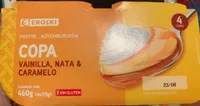 Copa vainilla, nata y caramelo