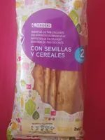 Barritas de pan crujiente con semillas y cereales