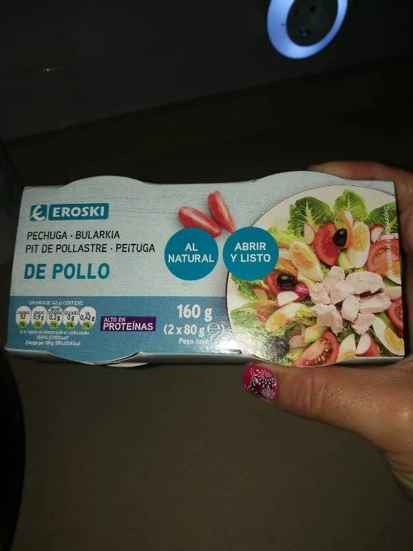 Pechuga de pollo al natural