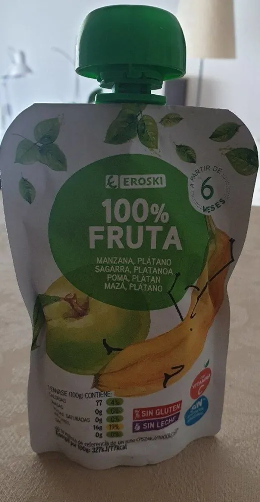 100% fruta manzana platano