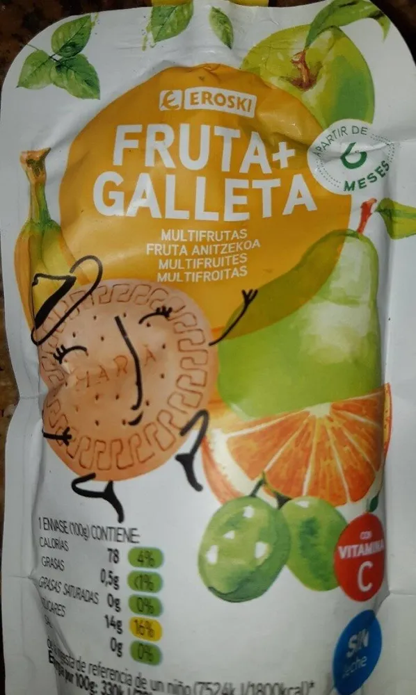 Fruta + galleta multifrutas