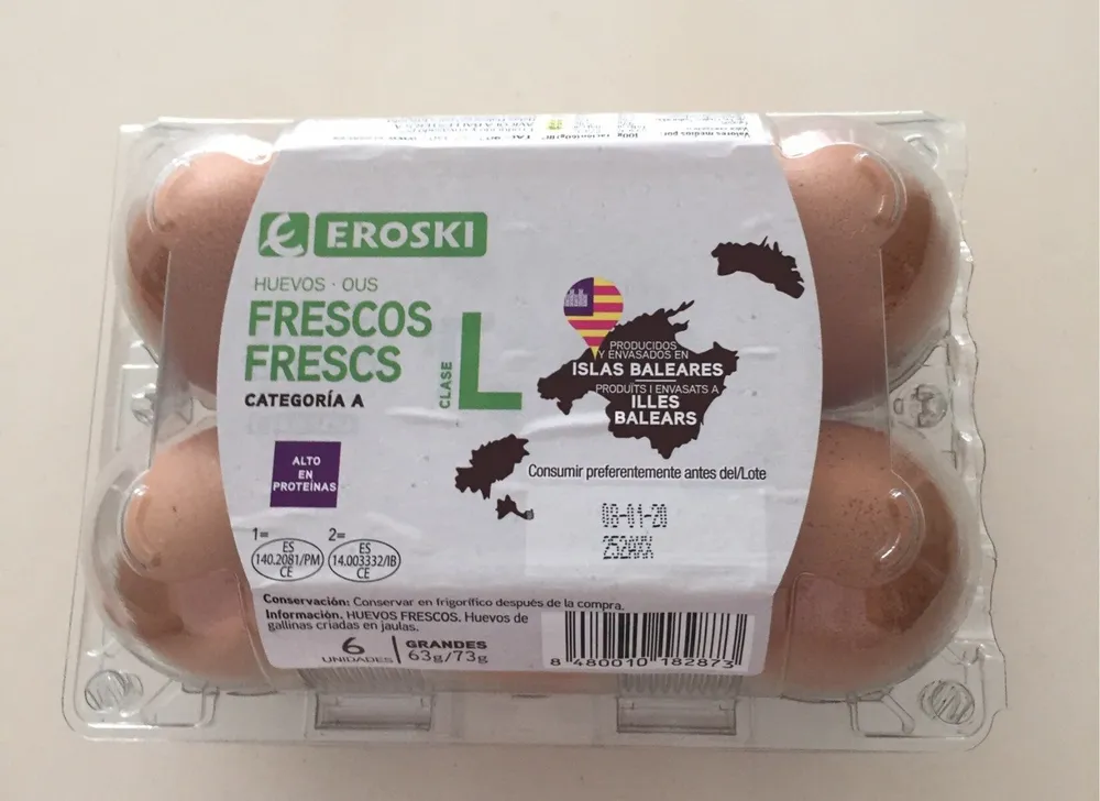 Huevos frescos L
