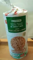 Tortitas de arroz y maíz sabor sour cream and onion