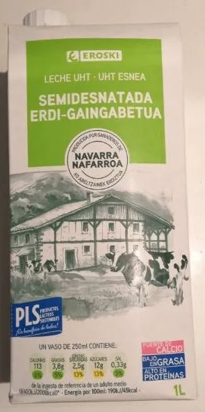 Leche semidesnatada