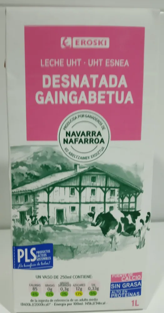 Leche UHT desnatada