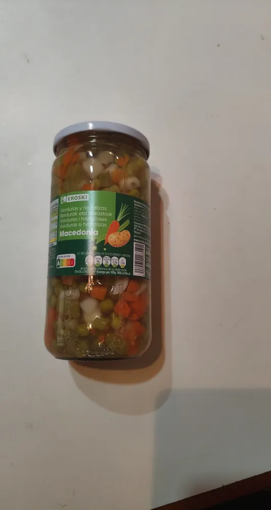Verduras y hortalizas. Macedonia