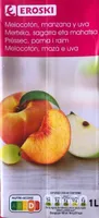 Zumo de melocoton, manzana y uva