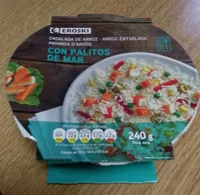 Ensalada de arroz con palitos de mar
