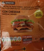 Lonchas de queso cheddar