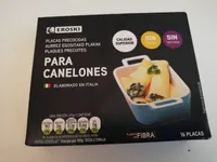 Placas precocidas para canelones