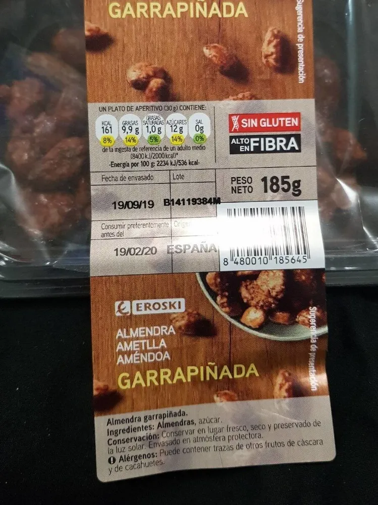 Almendra garrapiñada