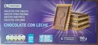 Galletas con tableta chocolate con leche
