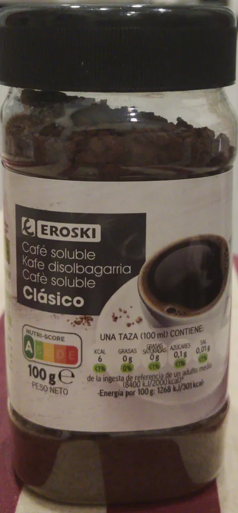 Café soluble clásico