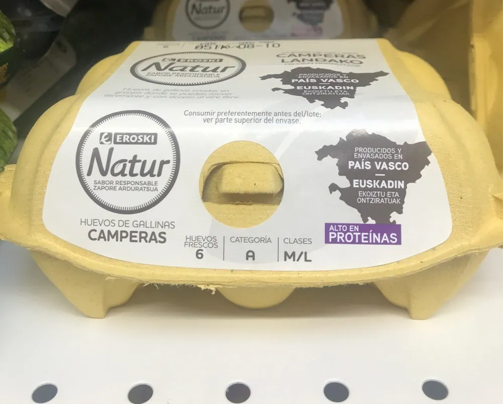 Huevos de gallinas camperas