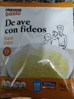 Sopa de ave con fideos