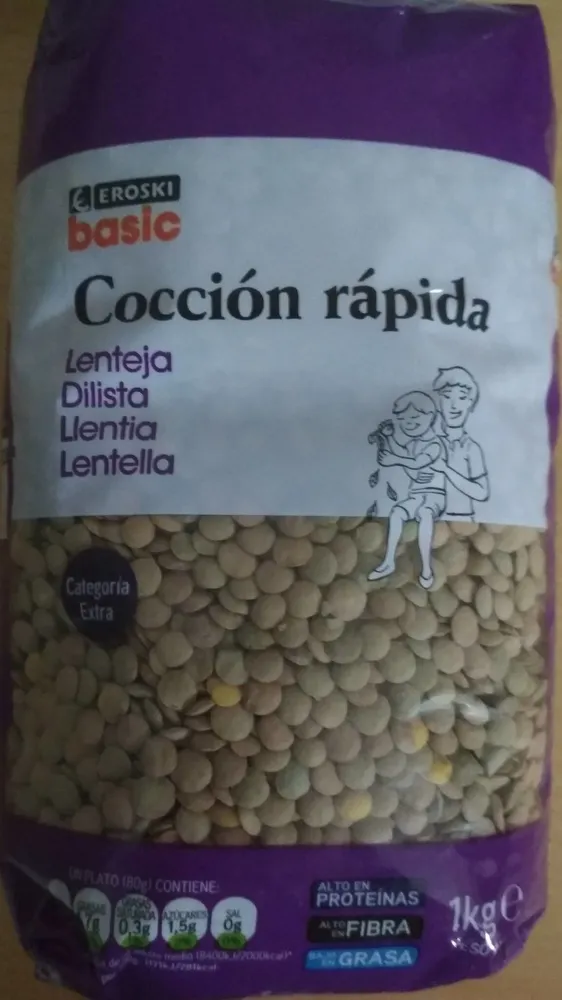 Lenteja cocción rápida