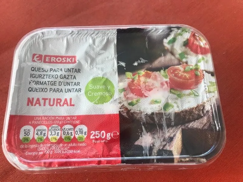 Queso para untar natural