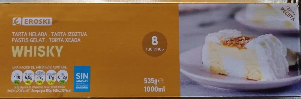 Tarta helada whisky