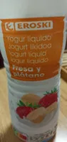 Yogur líquido fresa y platano