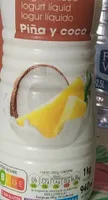 Yogurt líquido pina y coco