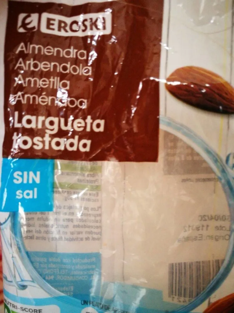 Almendra largueta tostada