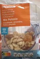 Cacahuete, almendra, nuez y physalis