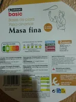 Bases de pizza masa fina