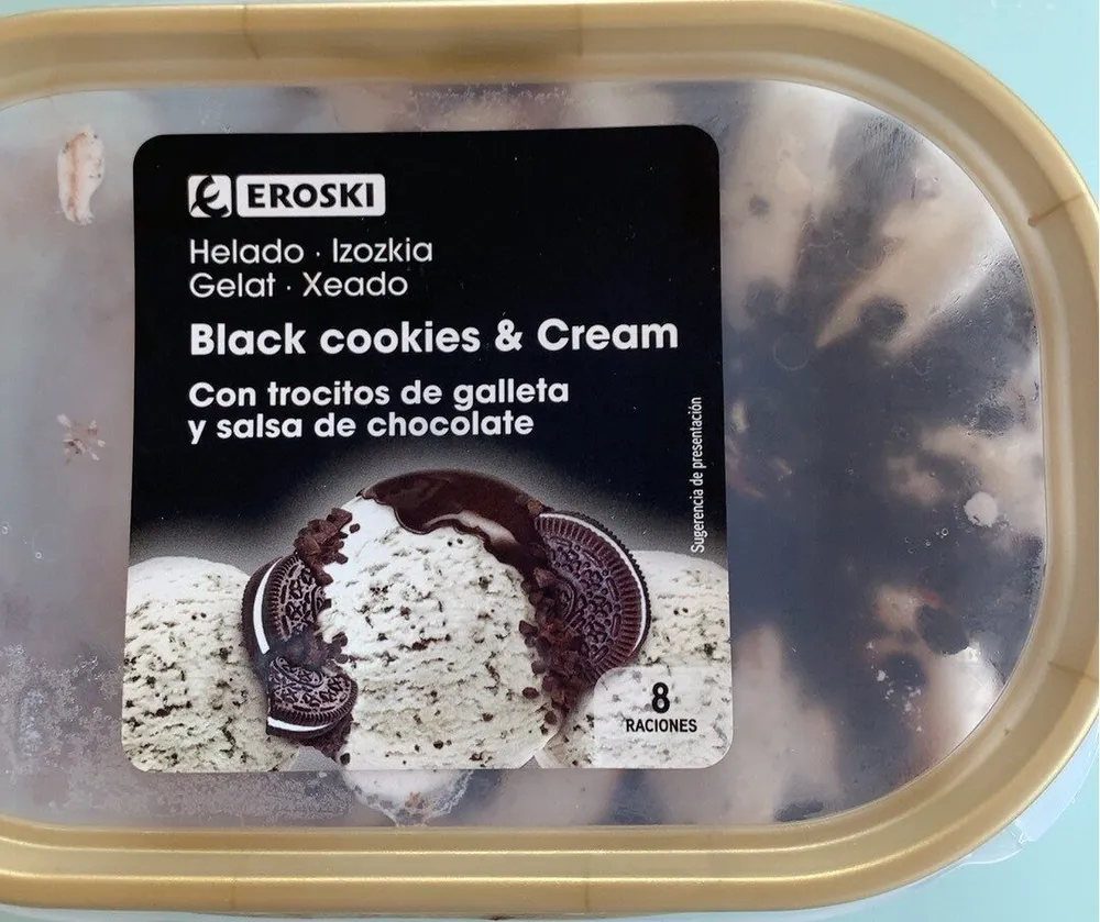 Black cookies and cream