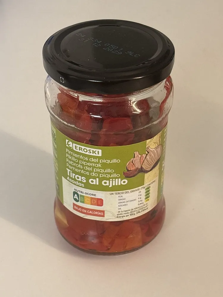 Pimientos del Piquillo tiras al ajillo