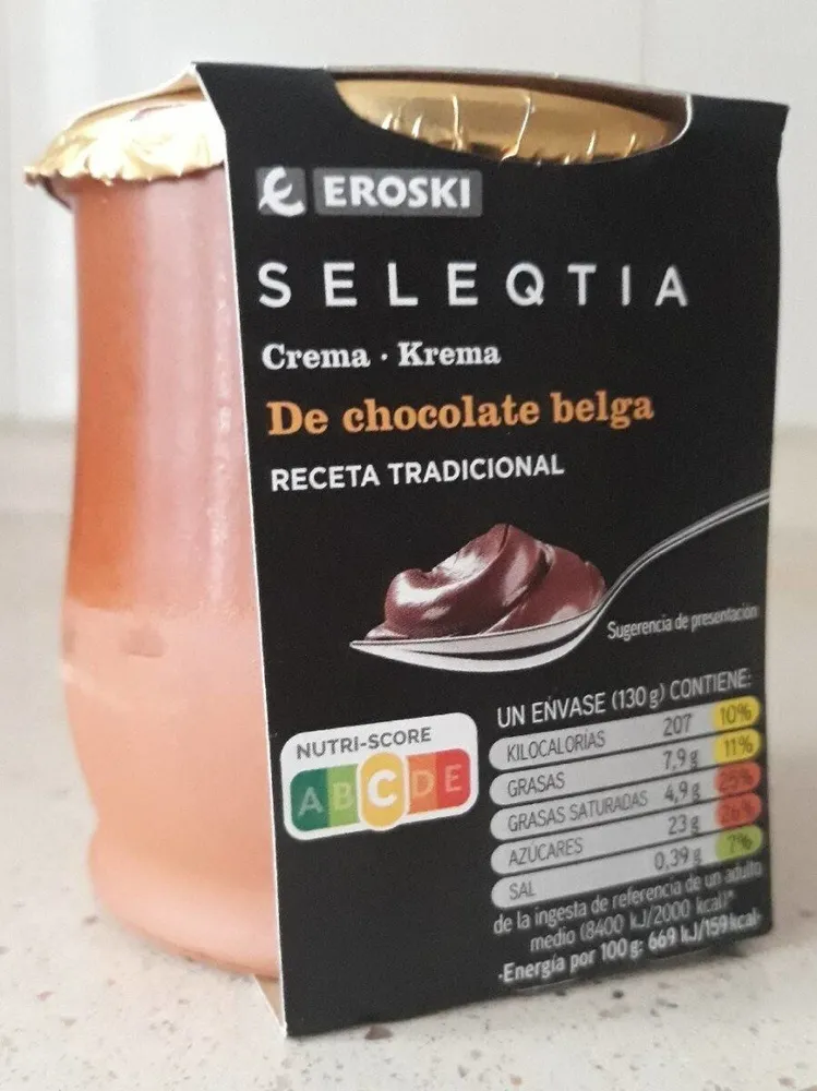 Crema de chocolate belga