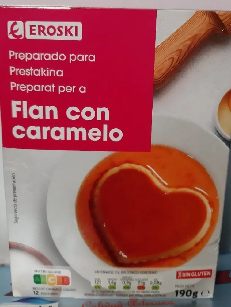 Flan con caramelo