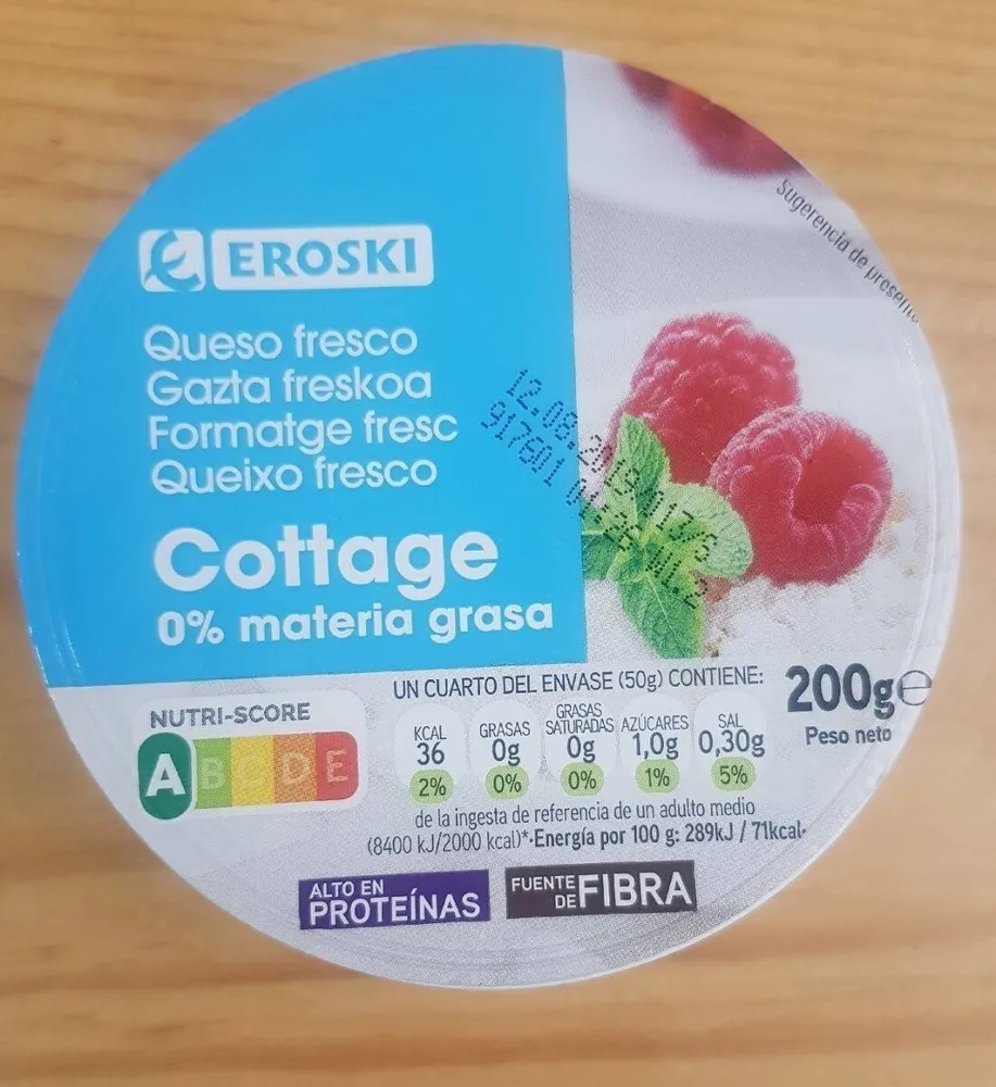 Queso fresco cottage 0% 200 gr.