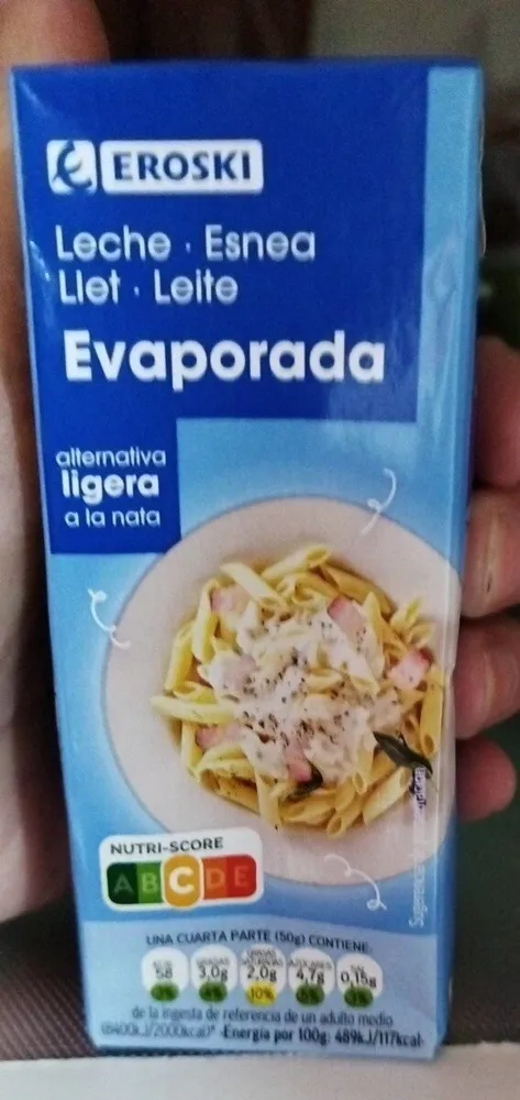 Leche evaporada