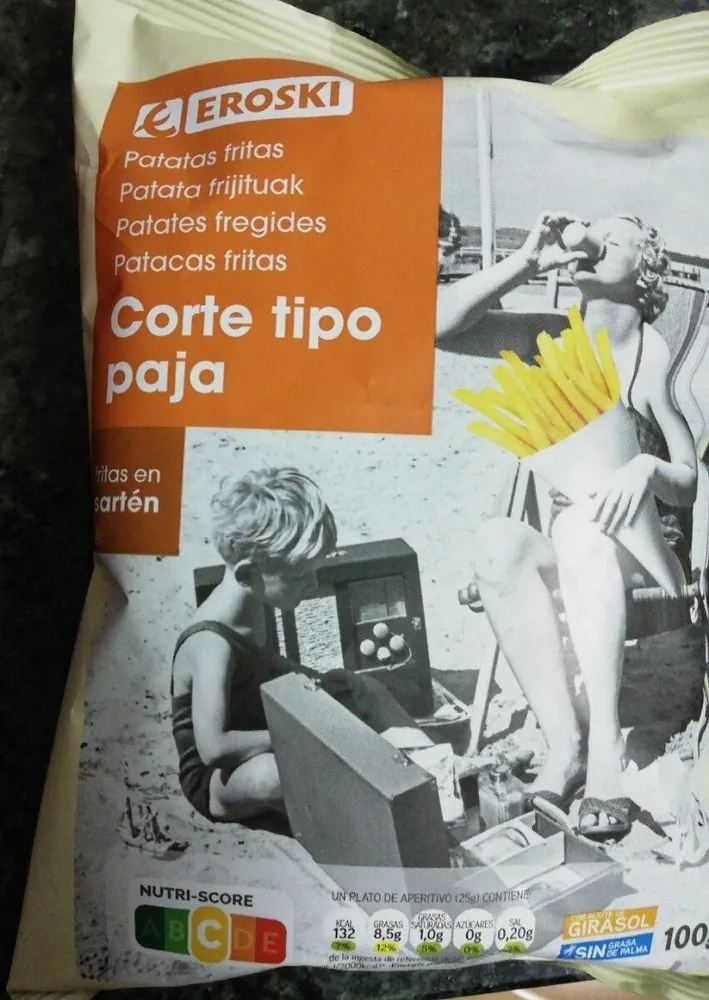 Patatas fritas corte tipo paja