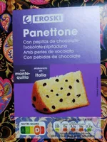 Panettone con pepitas de chocolate
