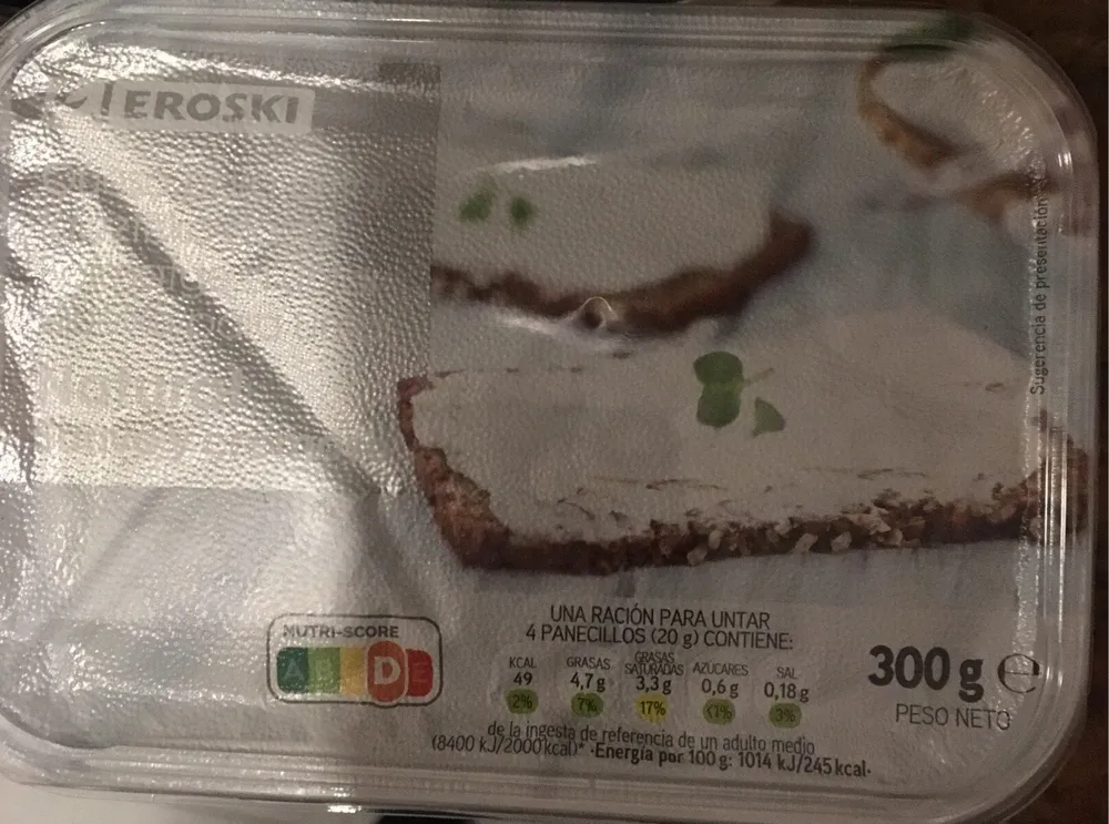 Queso natural para untar