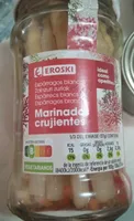 Espárragos blancos marinados crujientes
