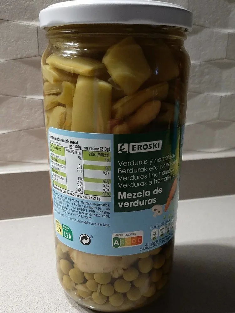 Mezcla de verduras