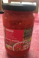 Pimiento rojo corte dados