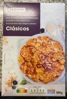Copos de arroz, trigo integral y cebada
