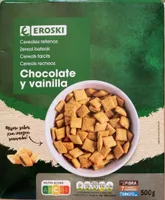 Cereales rellenos chocolate y vanilla