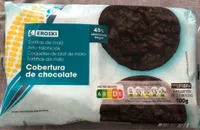 Tortitas de maiz con cobertura de chocolate